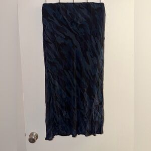 Lucy Black and Blue Maxi Skirt